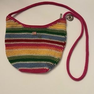 Rainbow crochet crossbody